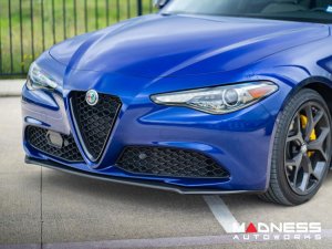 Alfa Romeo Giulia Front V Shield Grill Frame + Emblem Frame Kit - Carbon Fiber - Feroce Carbon Alfa Romeo Giulia Front V Shield Grill Frame + Emblem Frame Kit - Carbon Fiber - Feroce Carbon